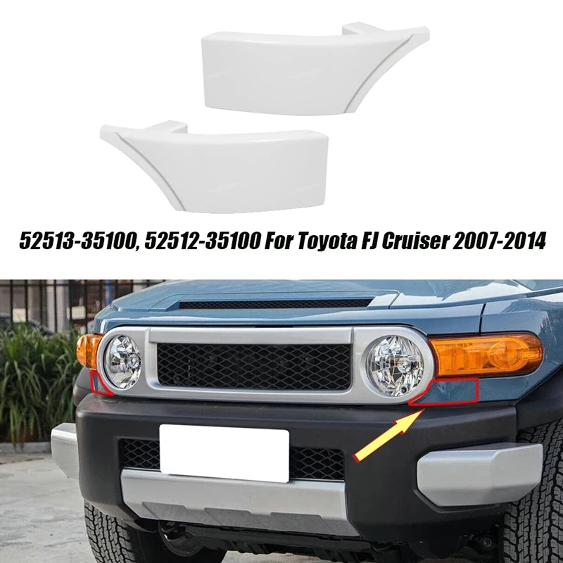 Right Front Lower Bumper Filler Plate 52513-35100-A0 For Toyota FJ Cruiser 2007-2014 Fender Corner Trim Cover Parts Accessories