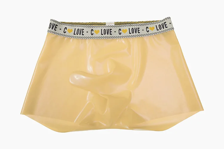 XXXXL لينة اللاتكس سراويل داخلية للرجال الرجال Underpant المطاط سراويل قصيرة كلوبوير ملخصات حفلة خاصة سلسلة اللباس الداخلي الملابس الداخلية الوثن