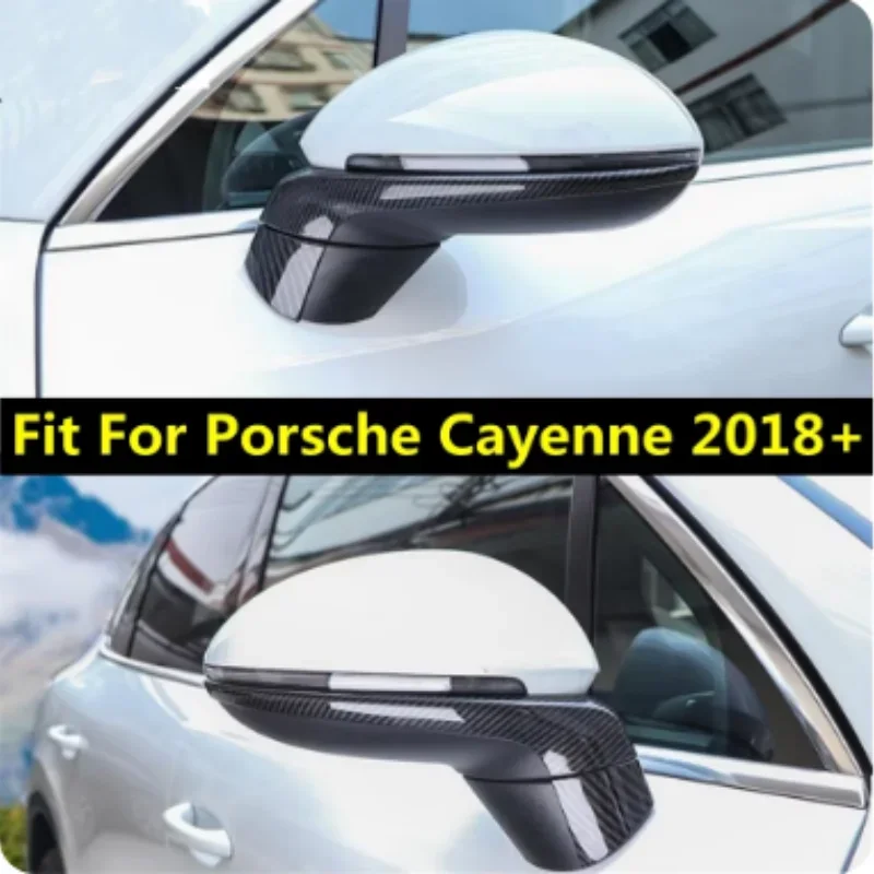 For Porsche Cayenne 2018-2023 Rearview Mirror Decor Cover Trim Stickers Car Exterior Styling Accessories - view 5