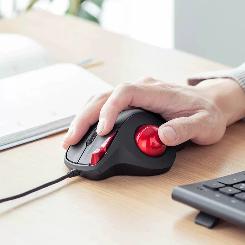 Trackball Mouse Customized for CAD/PS Wired/Wireless Mouses Mute Ergonomics Office Drawing Mouse Mechanical Keyboard Accessories