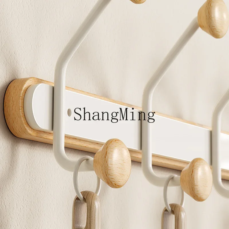 

CL wall hanger wrought iron log free punching living room wall hook household wall hanging coat hook porch double