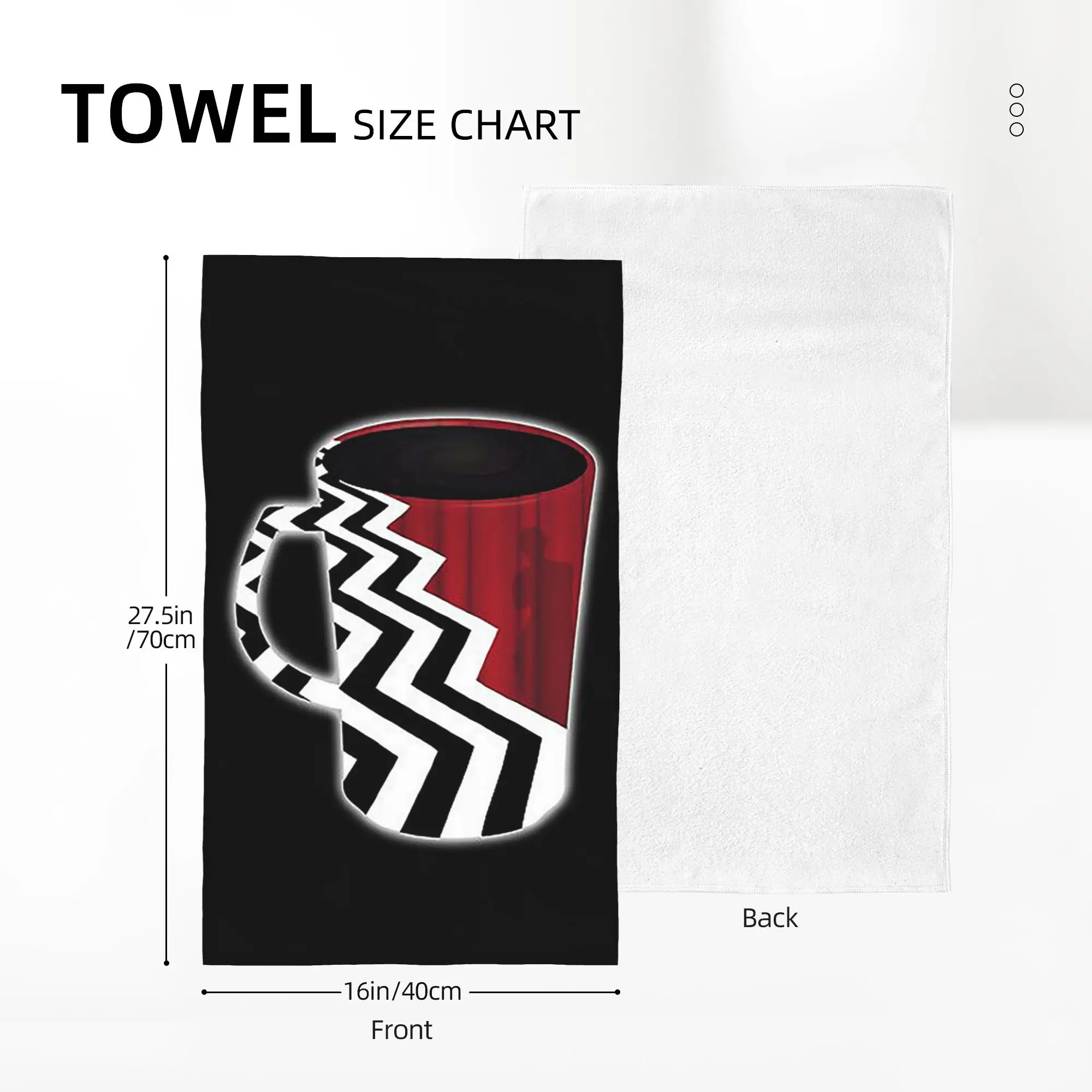 Custom Twin Peaks Red Room Soft Face Towel Quick Dry Pool Bath Cotton Towels Breathable