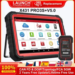 LAUNCH X431 PRO3S+ V5.0 Full Systems Car OBD2 Scanner ECU Coding Active Test ADAS Calibration Immo Programmer Diagnostic Tool
