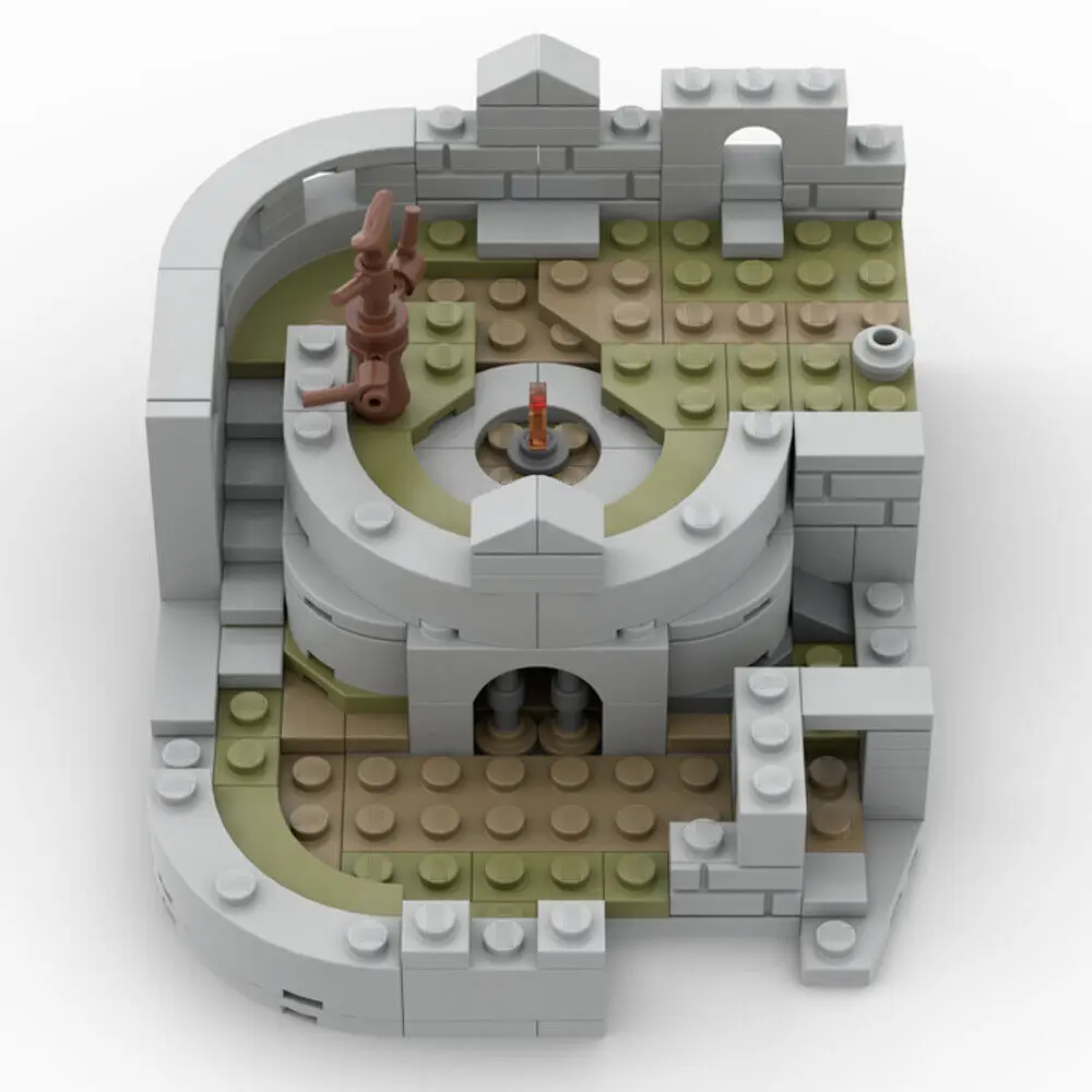 Micro Firelink Shrine Player's First Destination in Game 203 Pieces MOC