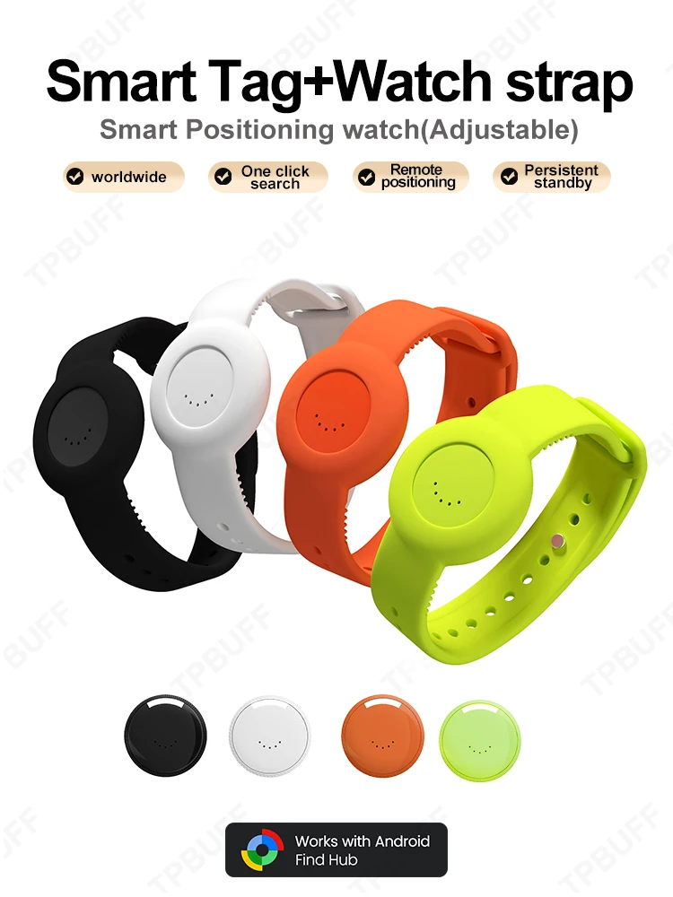 Android Smart Location Tracker Bracelet for Iphone Google Find My App Waterproof GPS Kid Elderly Finder Precise Positioning Tag