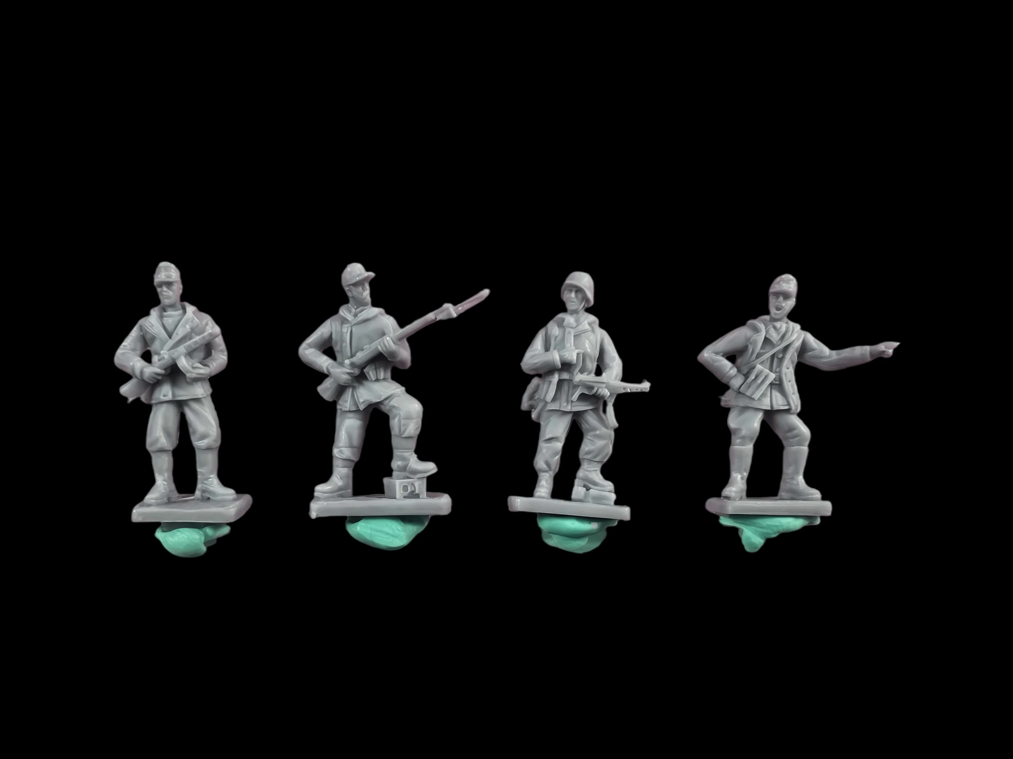 

1:72 Набор моделей из смолы Gk, модель метательной пехоты на 4 человека, неокрашенная