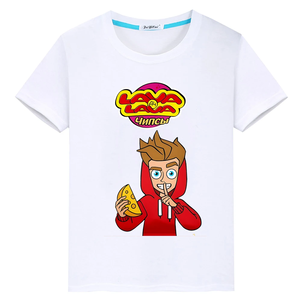 Влад Бумага А4 100% Katoenen T-Shirt Korte Tops Jongens Trots T-Shirt Y 2K Een Stuk Merch A4 Lamba Zomer Anime Tees Kinderen Kleding Meisjes