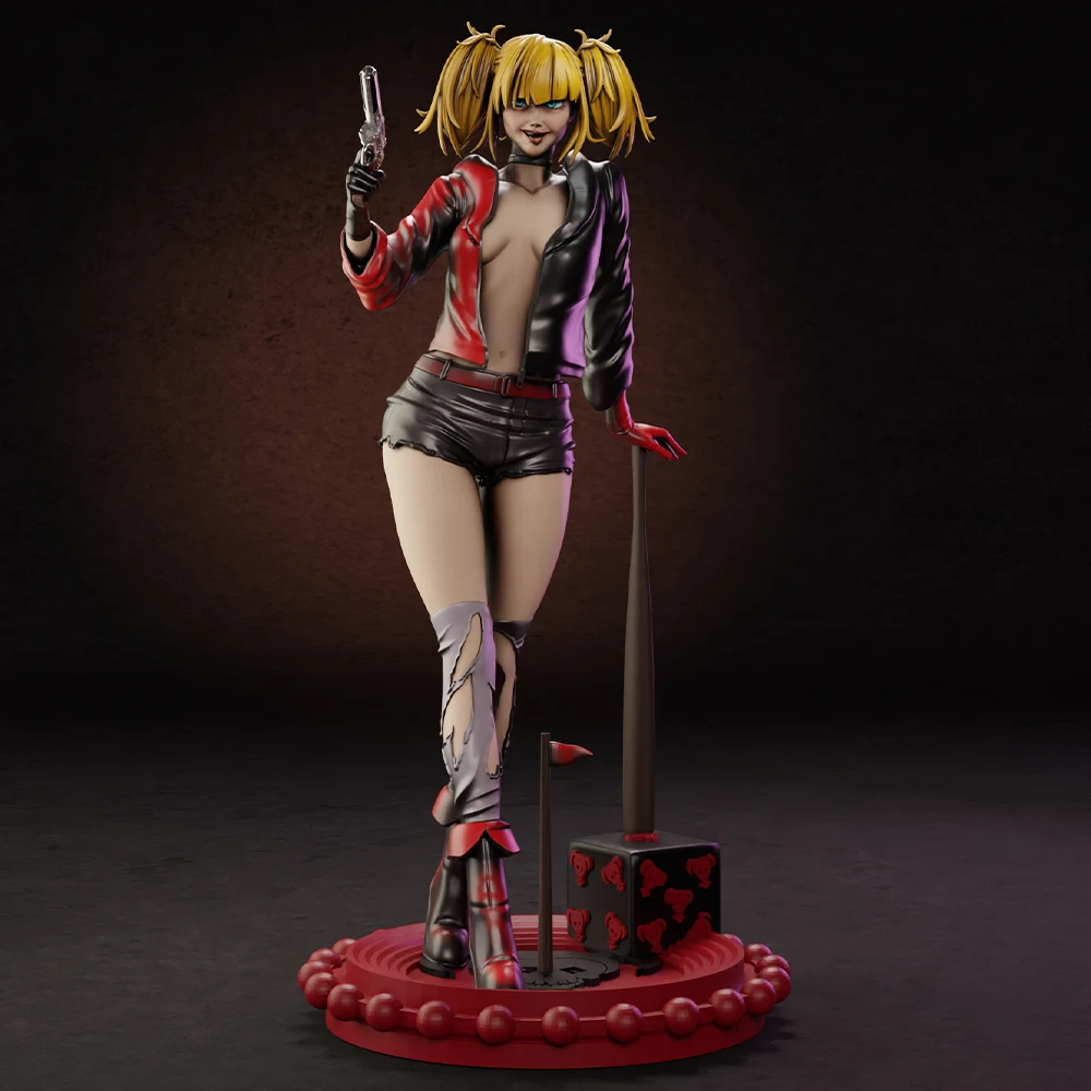 

1/24 Resin Figure Model Kit Belle Quinn Sexy Girl NSFW Doll Diorama Unassembled Unpainted Doll 3D Print DIY Statue Toys