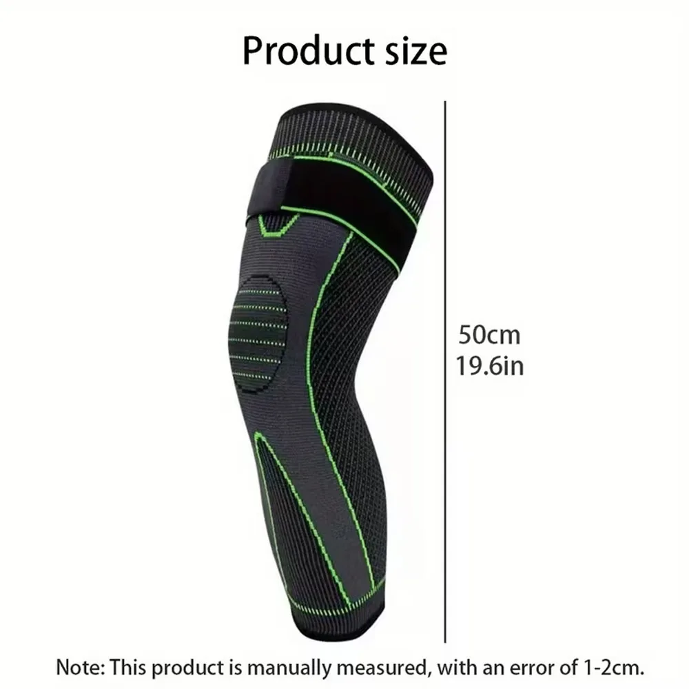 2Pcs High-Elastic Compression long Knee Sleeves with Enhanced Support, Suitable for Both Men And Women