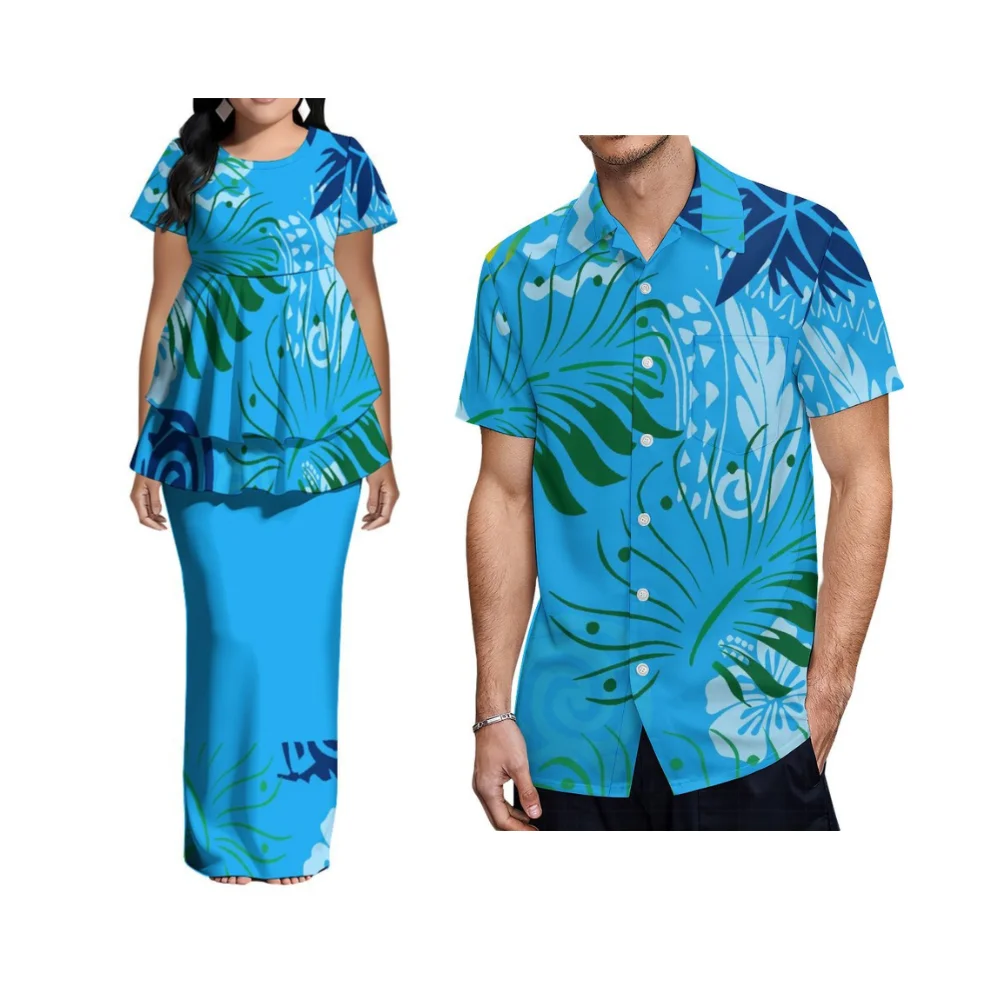 

Женский костюм Puletasi большого размера с двойным подолом. Сексуальная юбка и высококачественный наряд для пары.