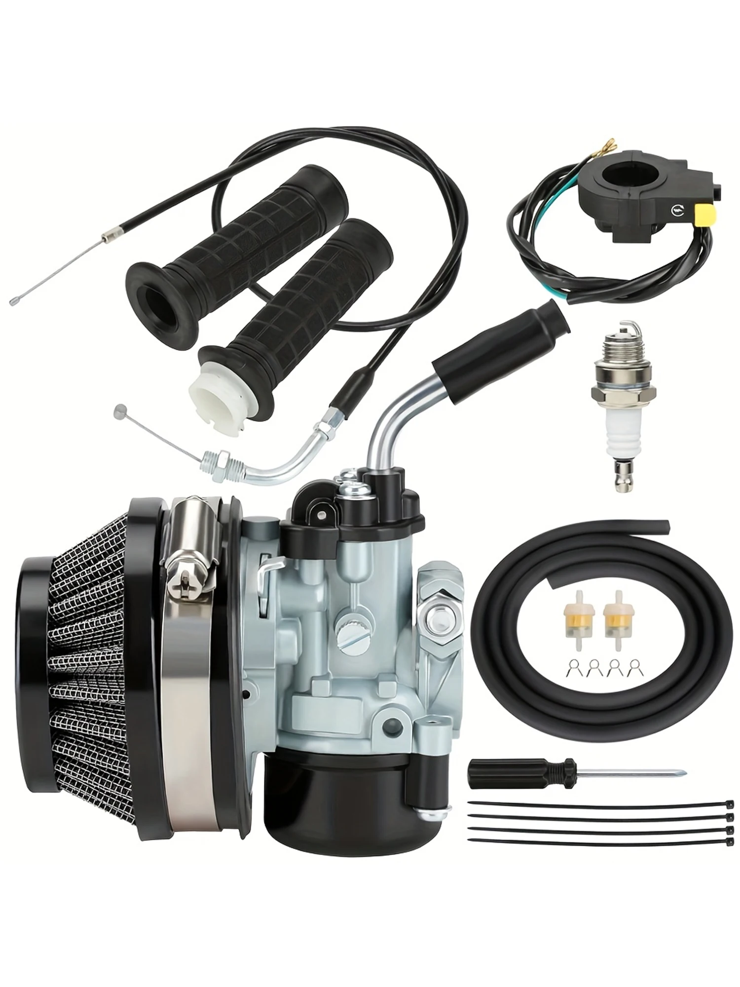 AliExpress High Performance Racing Carburetor with Air Filter for 2-Stroke 49/50cc 80/100cc Engines Motorized Bike Dirt Bike Moped Upgrade