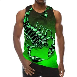 Débardeur Scorpion 3D pour Homme, Style de Rue, Imprimé Animal, Décontracté, Grande Taille 6XL