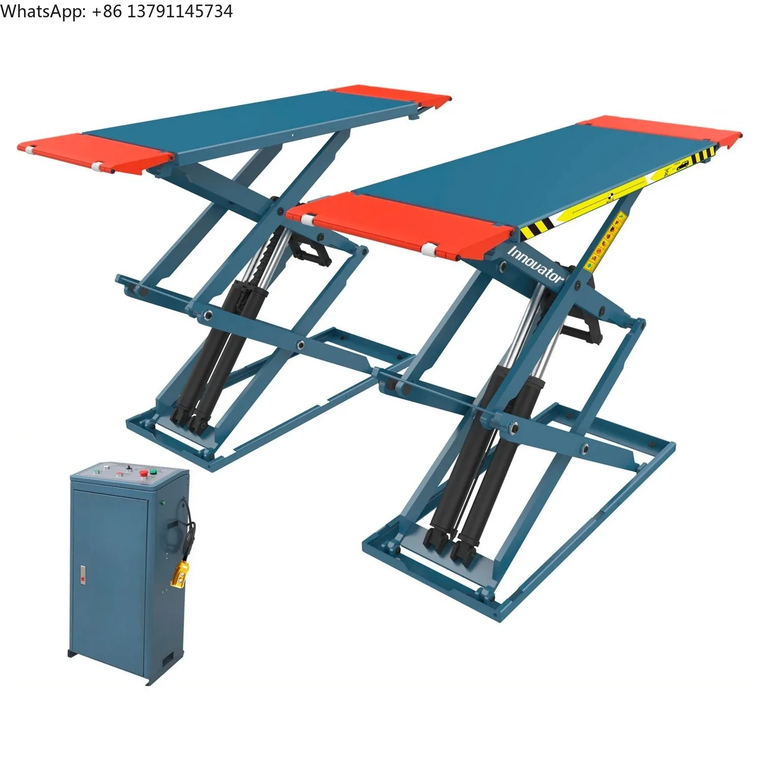 

Double Scissor Lift On Ground Mounted Low Profile Scissor Lift 3500kg Capacity Scissor Car Lift Pneumatic Auto Hoist