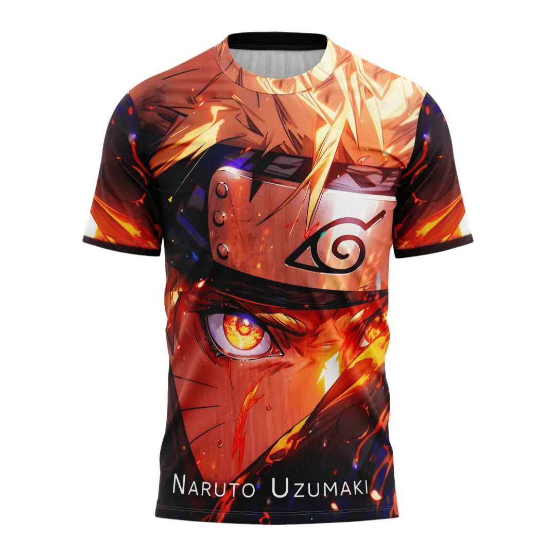 Naruto Uzumaki Anime AOP 3D Printed T-Shirt Family Summer Adult Kids Casual T-Shirt Breathable Quick Dry Unisex Sports T-Shirt
