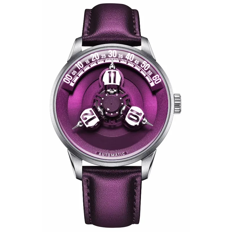 Vortichron Three-dimensional Star Wheel Automatic Mechanical Watch 3D Rotating Hour Automatic Timepiece