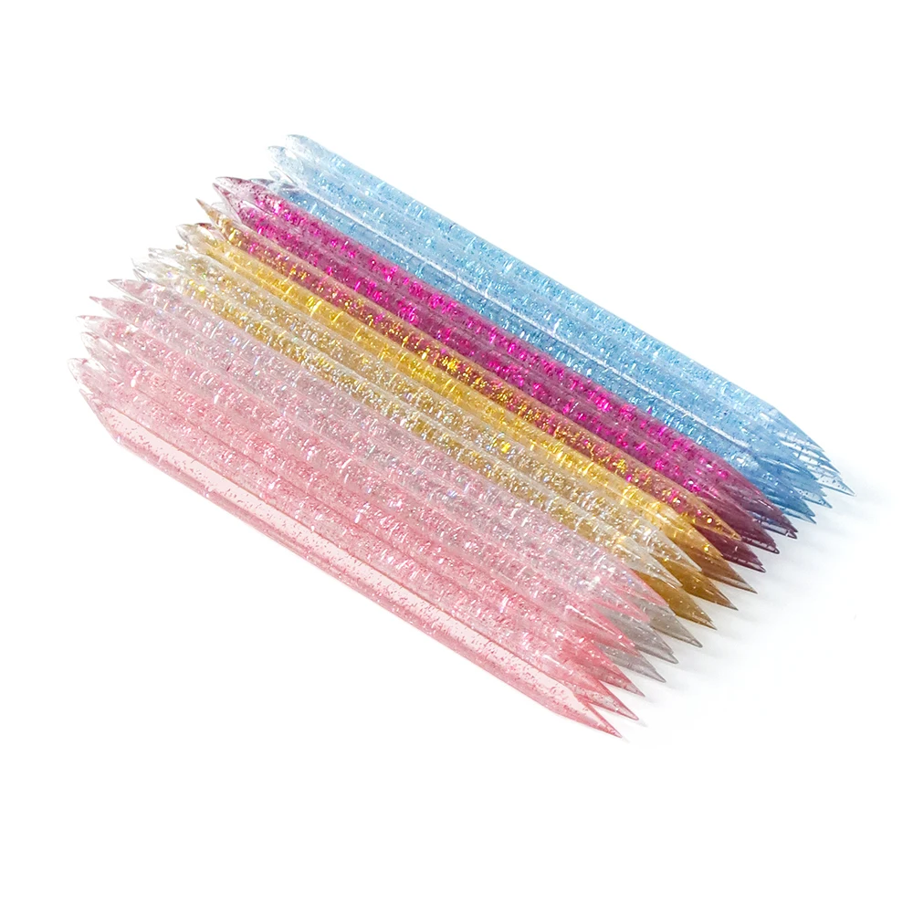 عصا أظافر يمكن التخلص منها بوشير الجلد ، مانيكير وعصي العناية بالأظافر ، تنظيف الأظافر ، بكميات كبيرة ، 50 أو 50 أو