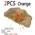 2 piezas de color naranja