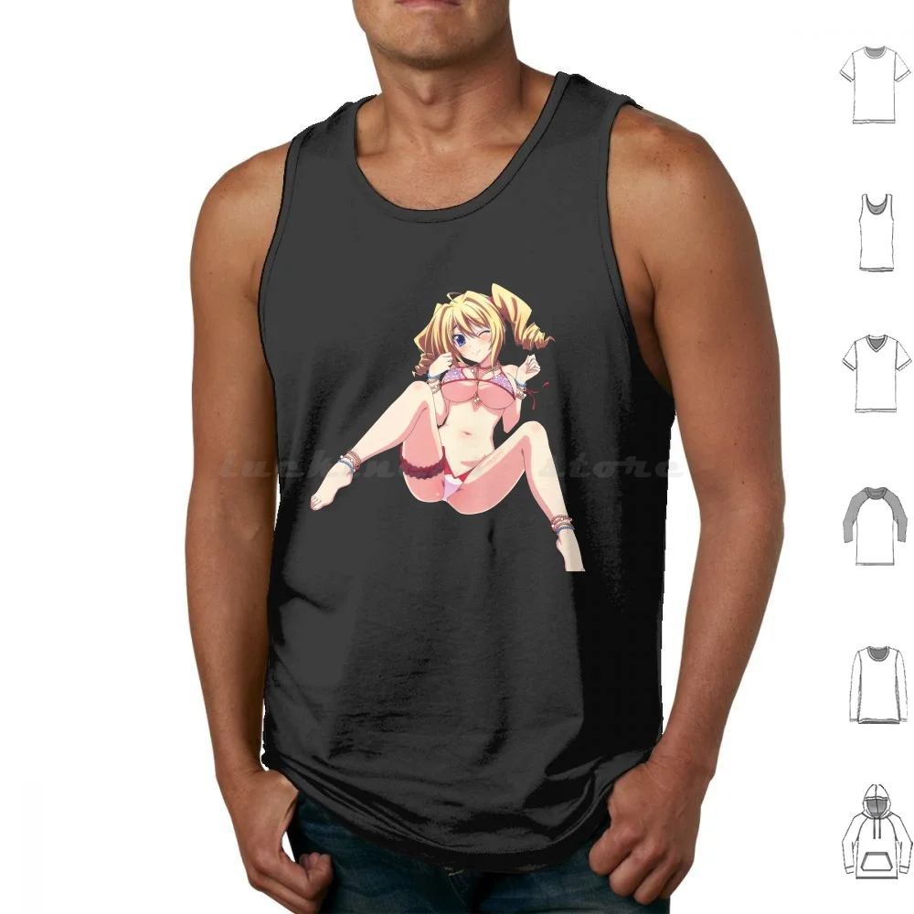 Ravel Phenex Tank Tops Print Cotton Highschool Dxd Girls High School Dxd Rias Gremory High School Dxd Shidou Irina