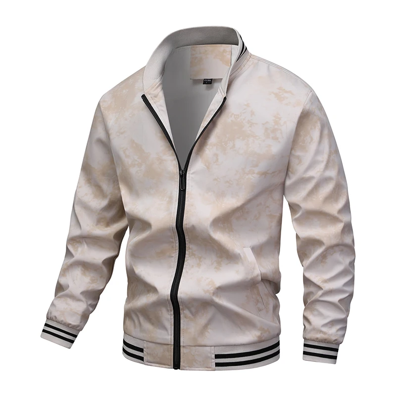 Men Fashion Baseball Uniform Spring Autumn Outdoor Loose Versatile Stand Collar Jacket New  Simplicity Comfort Men Casual Coat