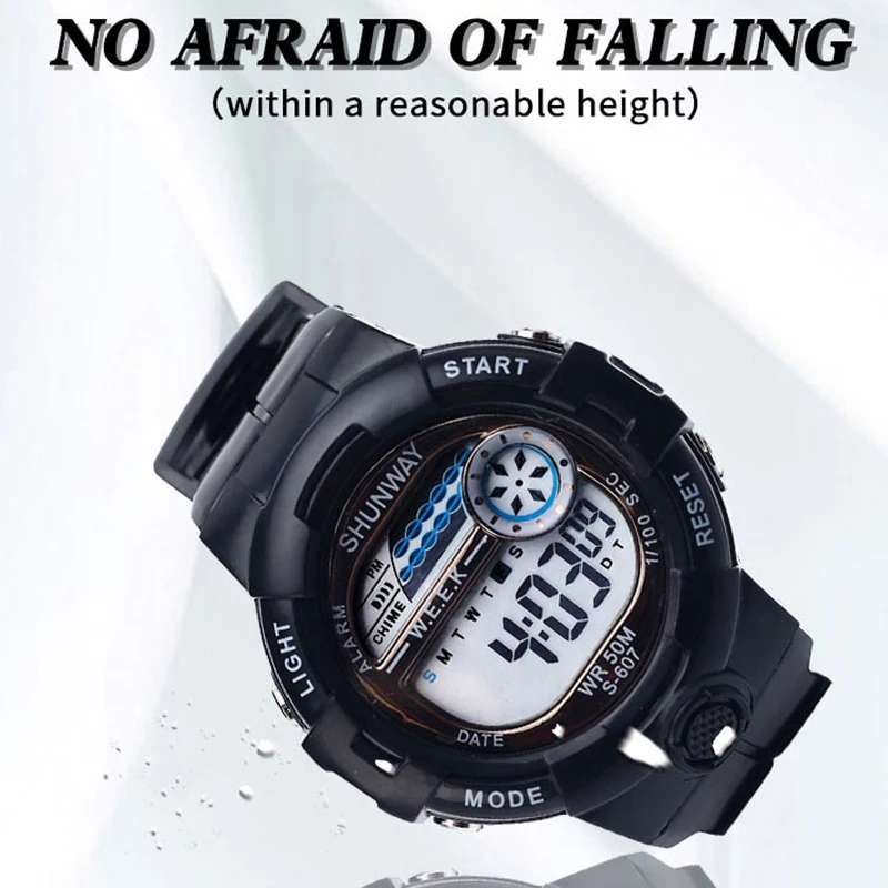 UTHAI CE33 スポーツ子供用腕時計学生腕時計 50 メートル多機能防水発光 LED 電子時計耐衝撃性