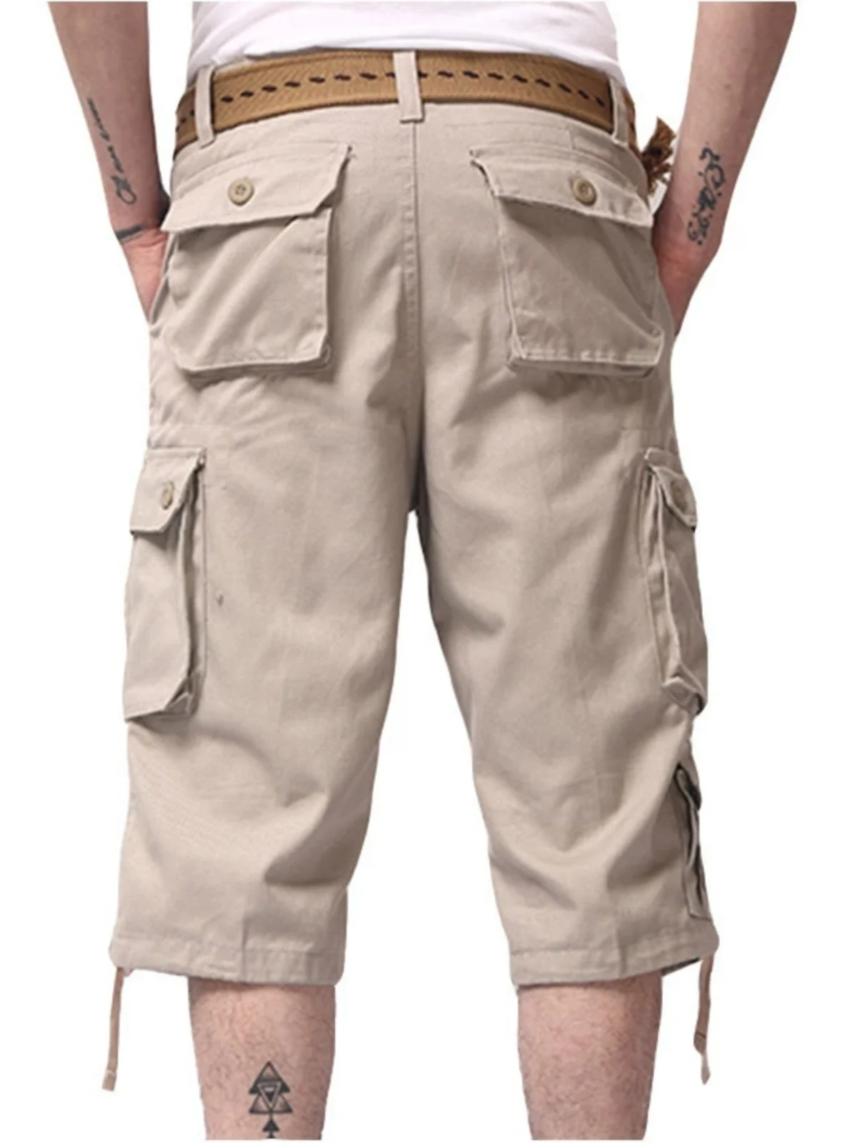 

Свободные мужские рабочие брюки Seven Inches Five Inches orts Multiple kets Хлопковые повседневные брюки Молодежная летняя одежда