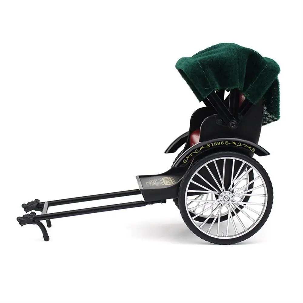 نموذج دراجة ثلاثية العجلات كلاسيكي عتيق ثلاث عجلات نموذج مصغر محاكاة دراجة ثلاثية العجلات لعبة معدنية دييكاست 1:12 نموذج مصغر للدراجة #2