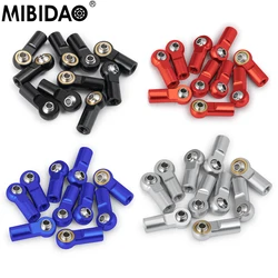 MIBIDAO 5/10/20Pcs metallo M4 testa a sfera supporto collegamento estremità stelo giunto sferico filo CW per modello RC barca giocattolo auto parti dell'aeroplano