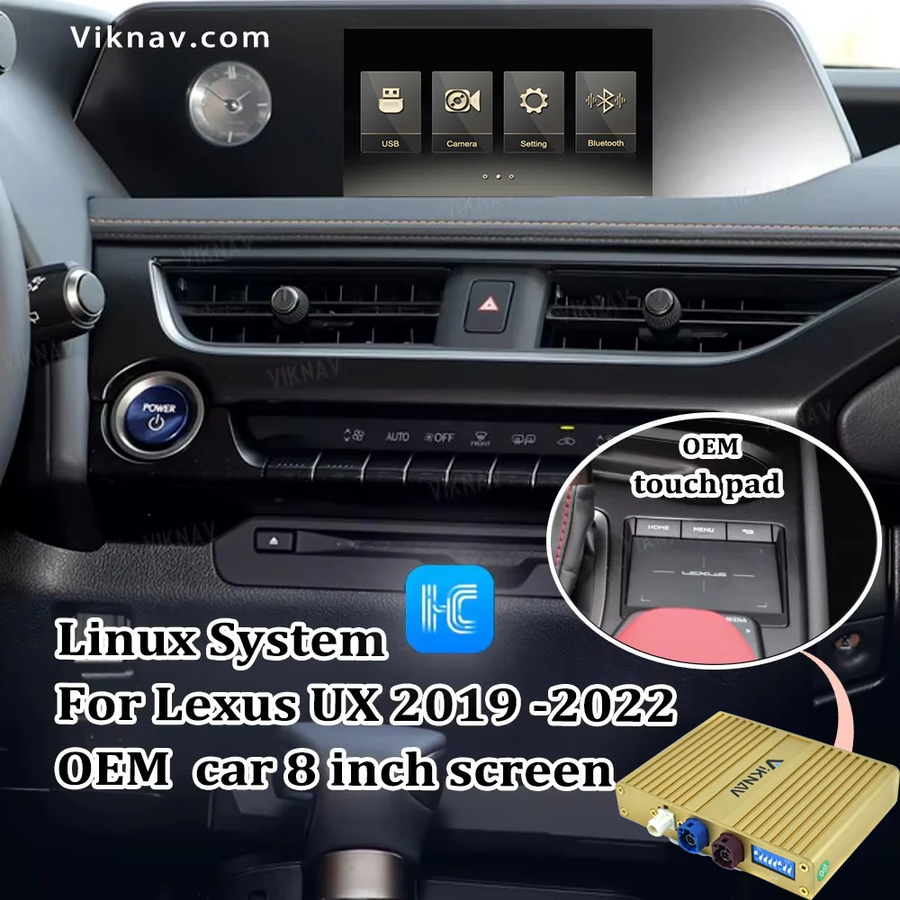 

Система Viknav Linux для Lexus UX 2019-2022, беспроводная система Apple CarPlay, Android Auto, поддержка только оригинального автомобиля, 8-дюймовый экран