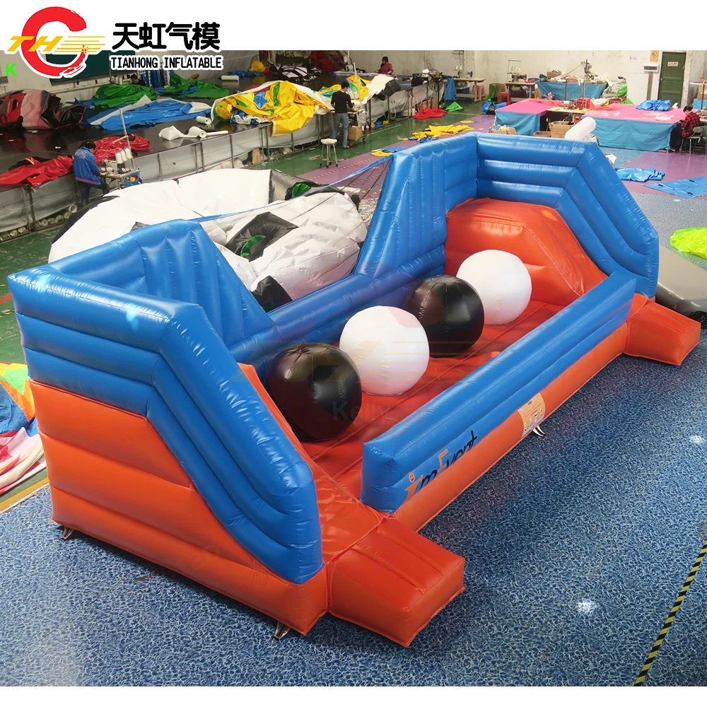 Fast Shipping! 8*3m/10*4m Inflatable Jumping Running Balls Wipeout Challenge Interactive Obstacle Course Game