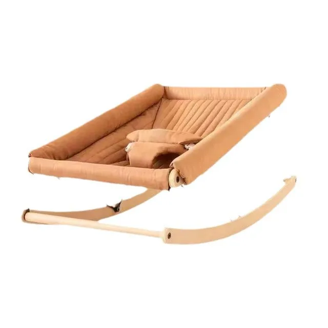 Baby Wooden Dual-purpose Rocking Chair Baby Rocking Chair Sleeping Soothing Lying Chair Children's Wooden Shaker