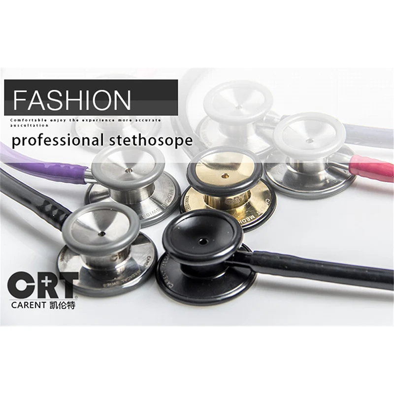 Carent Double Head Stethoscope Cardiology Professional Stethoscope for Doctor Nurse Veterinary Student Medical Equipment