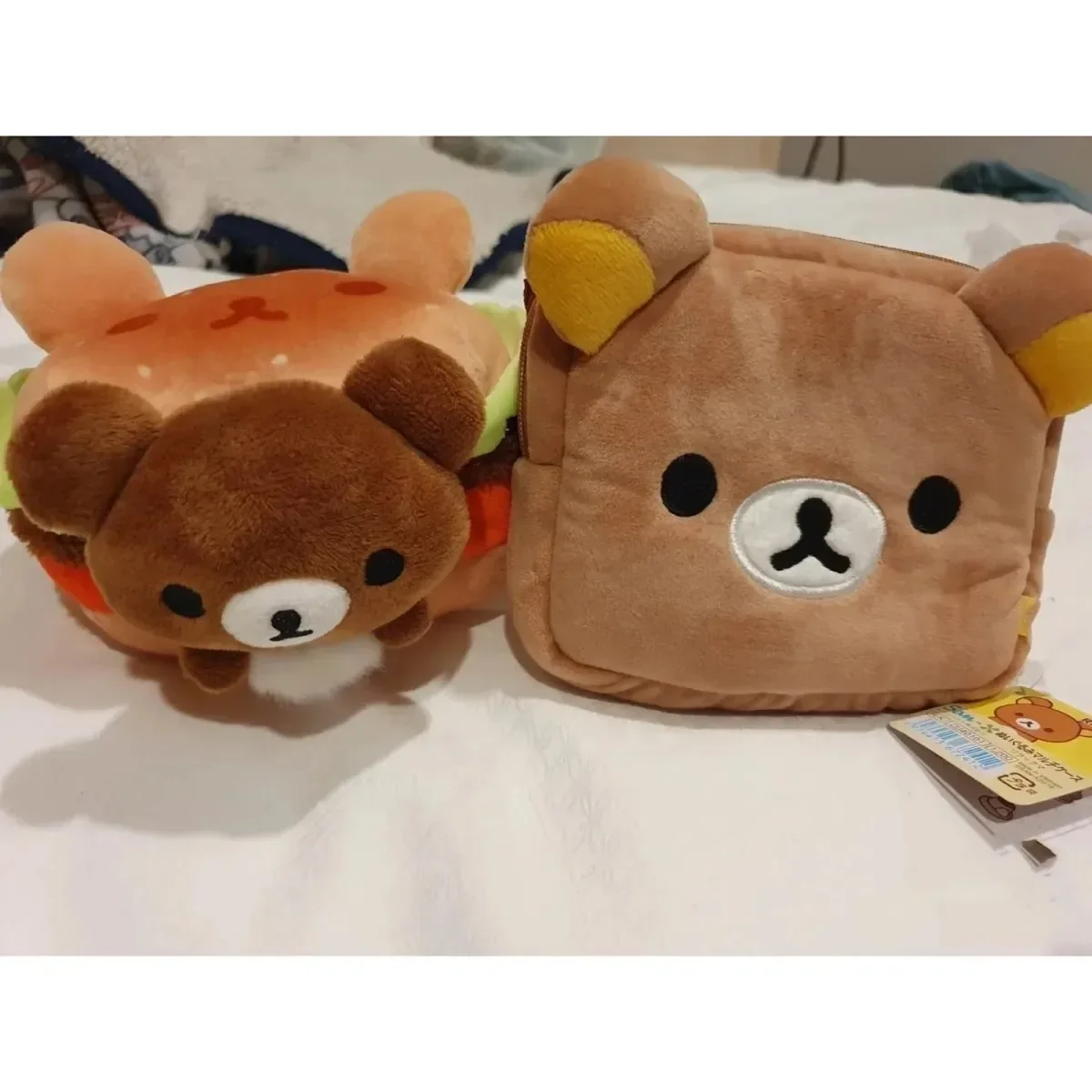 Bear Pencil Bag, Plush Cartoon Makeup Organizer, Cute Cosmetic Storage Case for Vanity & Beauty Supplies image 3