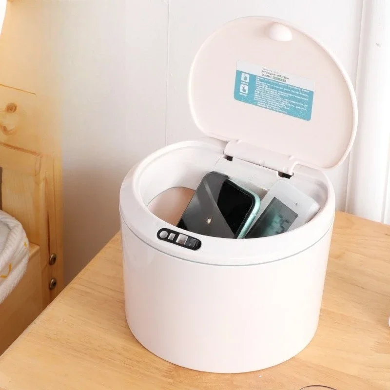 3L Smart Motion-Activated Electric Desktop Trash Organizer Home Sensor Trash Can Kitchen Bathroom Paper Waste Collection