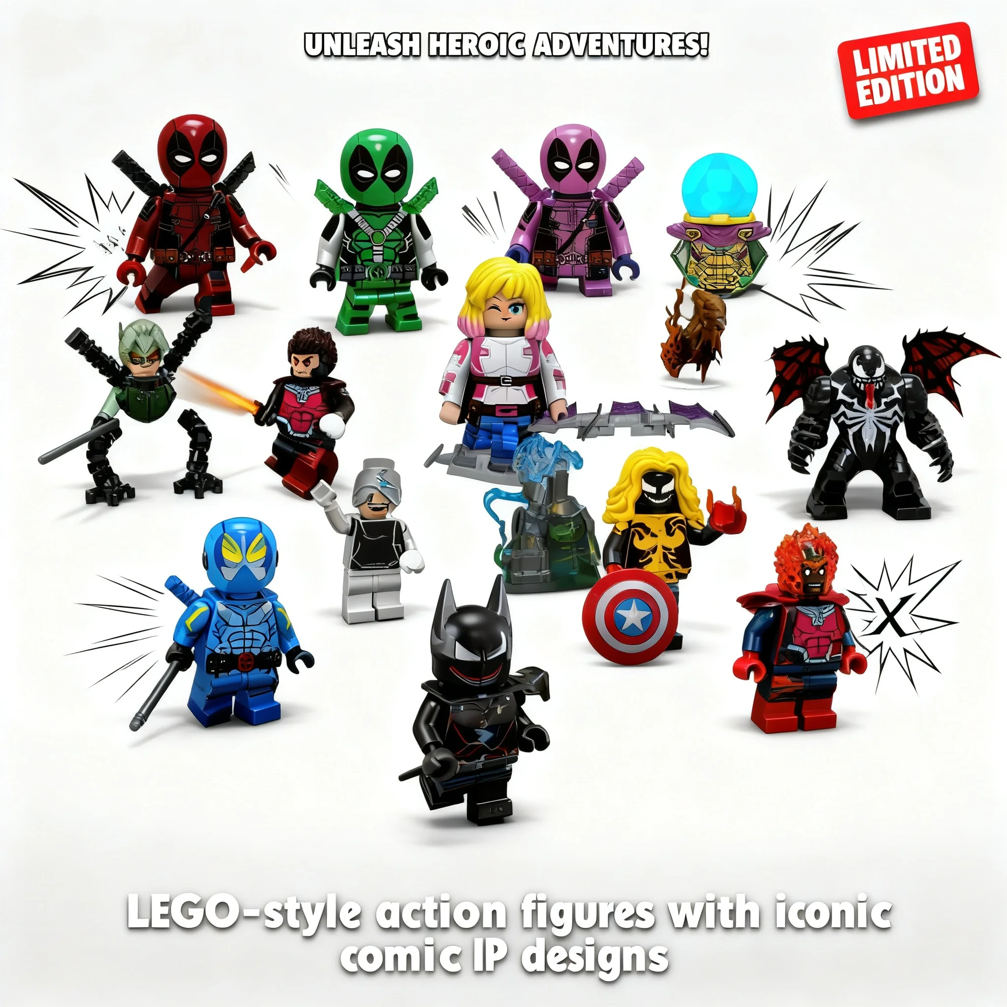 

Marvel Legends Deadpool Ice Man Building Bricks Toys TV1017-1024 Mini Action Figures Building Blocks Kids Children Gifts