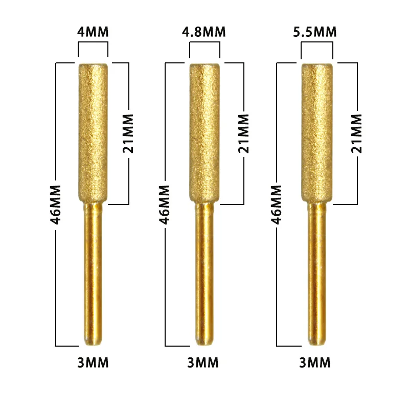 6 Stück diamantbeschichteter zylindrischer Grat 4–5,5 mm Kettensägenschärfer Steinfeile Kettensäge Schärfen Schnitzen Schleifwerkzeuge