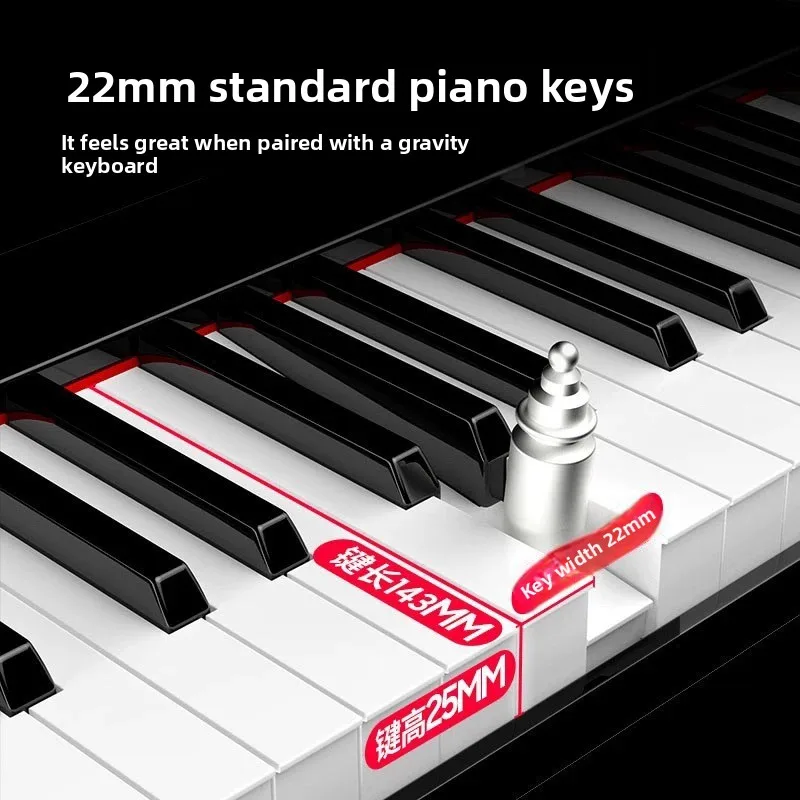 Przenośny organ elektroniczny dla początkujących, akompaniament dla dorosłych, pianiny elektryczne SRR88 Key, profesjonalne instrumenty klawiszowe