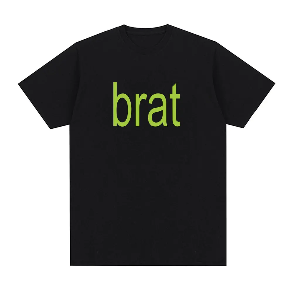 Charli Xcx with Special Guest Shygirl T-Shirts Brat Album Vintage T shirt Men Clothing Aesthetic Cotton T-shirt Streetwear