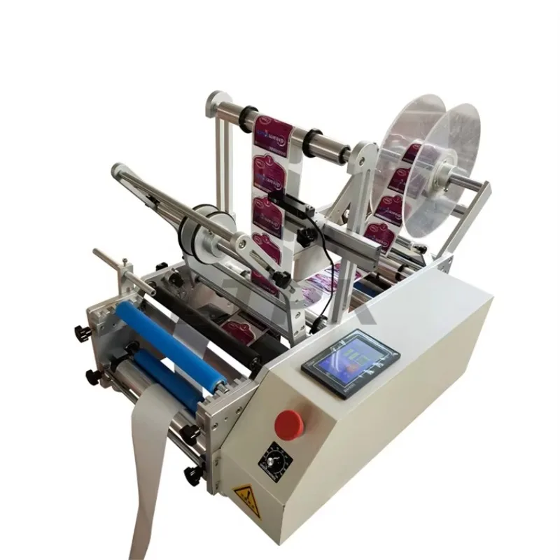 

LT-190 Semi-automatic round wine double-sided labeling machine