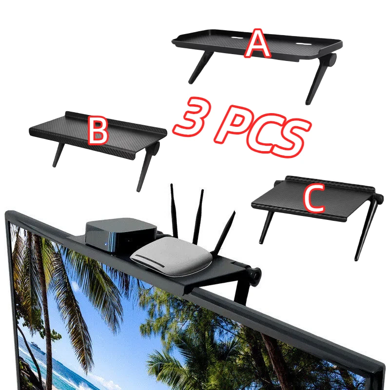 TV Computer Screen Top Storage Holders Racks Wireless Router TV Set-top Box Shelf Adjustable Monitor Stand Home Organization New