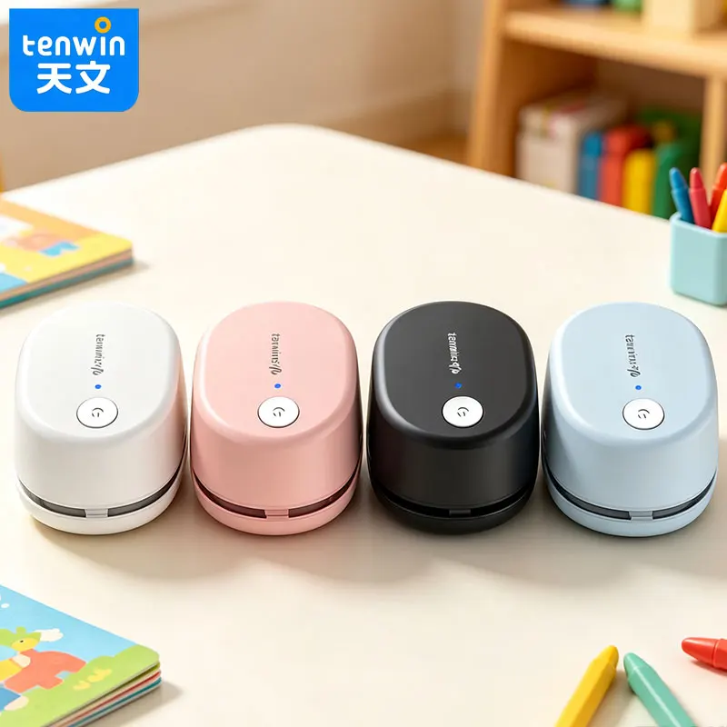 Tenwin Desktop vacuum cleaner is suitable for many scenes of desk learning to clean up small debris dust round anti fall shell