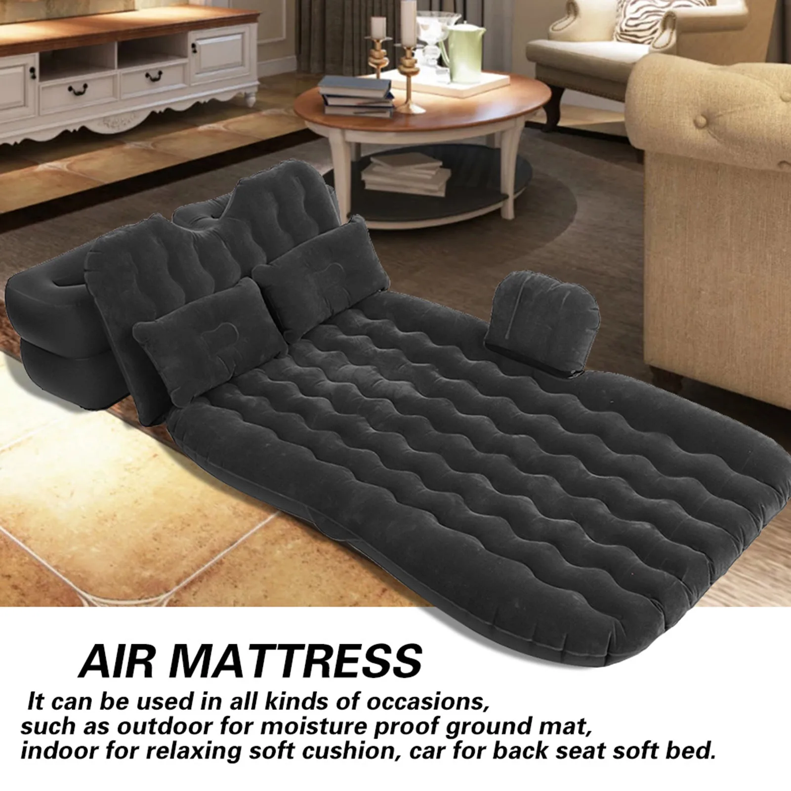 Car Inflatable Mattress Inflatable Mattress Inflatable Bed Mattress Indoor Outdoor Camping Travel Car Back Seat Air Beds Cushion