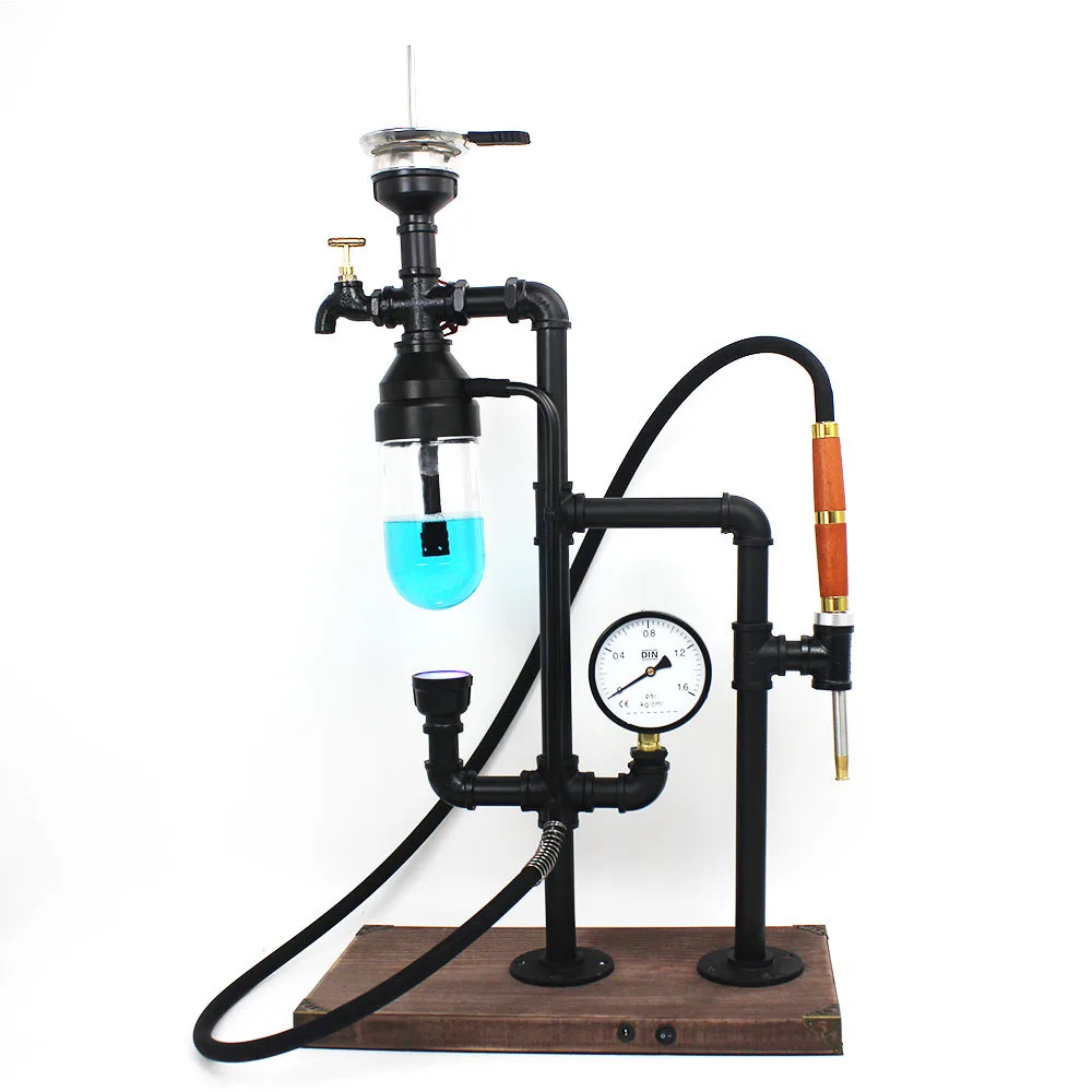 

Big Metal Stem Hukka Night Club Shisha Bar Hookah Set Rechargeable LED Light Tall Chicha Narguile Hookah
