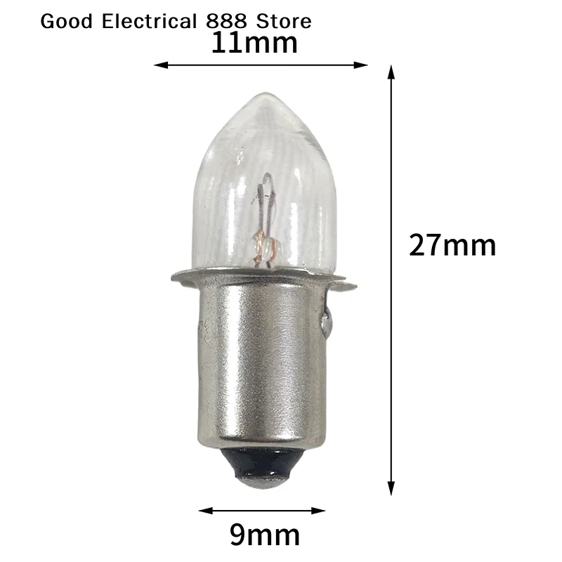 【GE】1Pcs P13.5S 기본 전구 구형 손전등 2.4V 3.6V 4.8V 6V 7.2V 0.4A 0.5A 0.75A 교체 전구 토치 작업 램프 썸네일 6