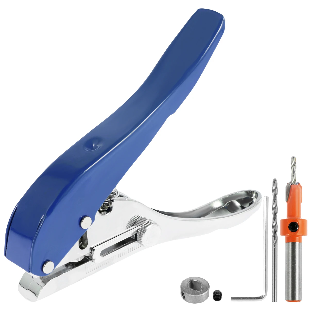 5/16'' Single Hole Punch Handheld Paper Hole Puncher Portable Hole Edge Banding Punching Pliers for Cards Photo Tickets Crafting