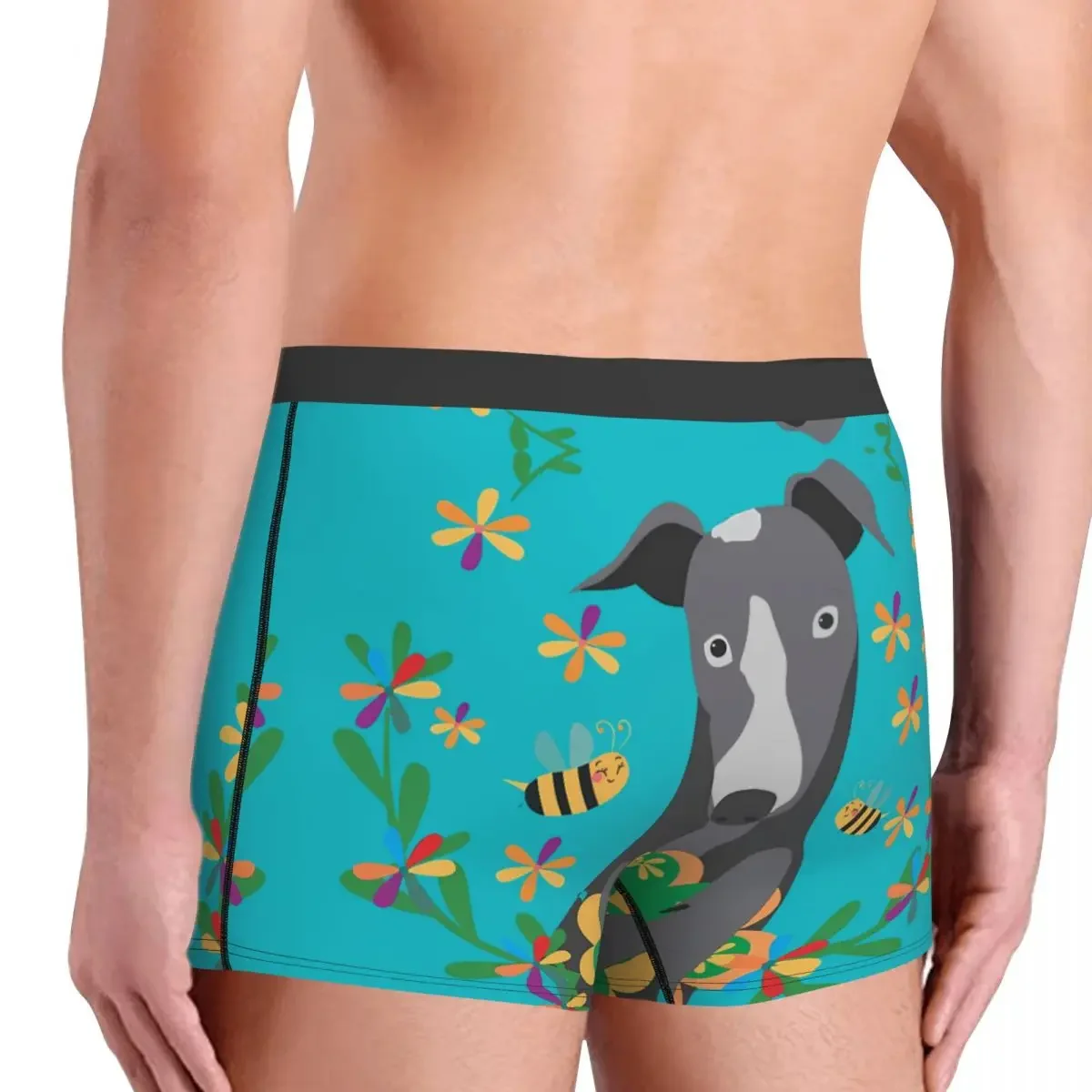 Vol Tederheid om je te geven Mannen Boxer Briefs Ondergoed Greyhound Oren Honden Zeer ademend Hoge kwaliteit verjaardagscadeaus