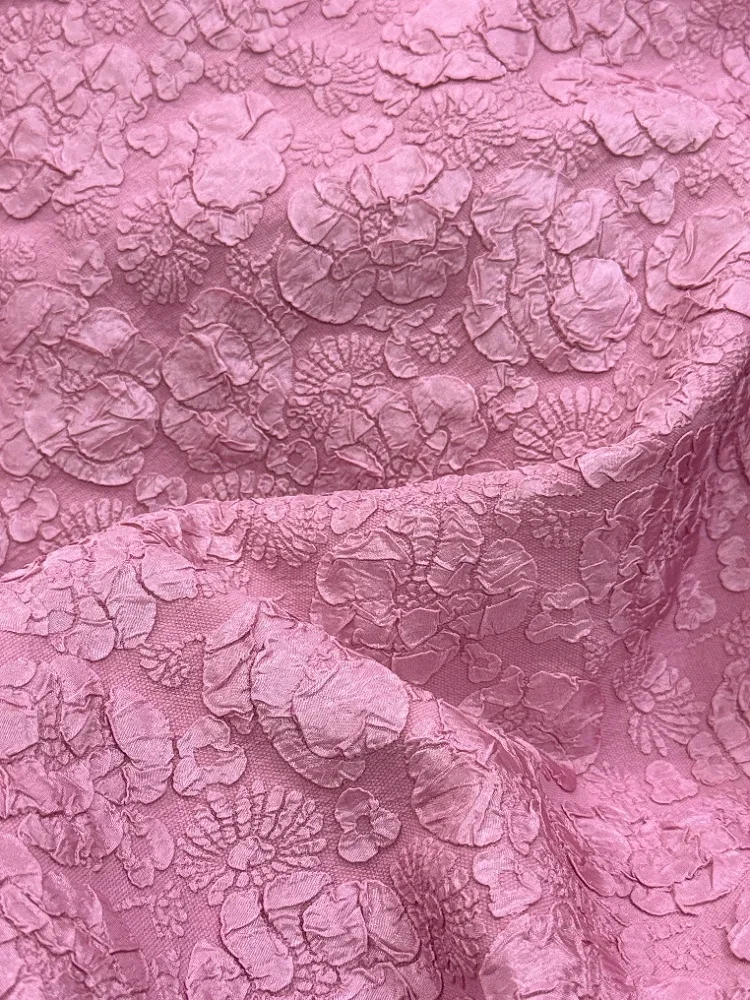 

Розовая жаккардовая ткань с тиснением, жаккардовая ткань, жаккардовый дизайн, материал для шитья, диван, платье-Ципао, ткань для одежды 145 см, продается измерителем