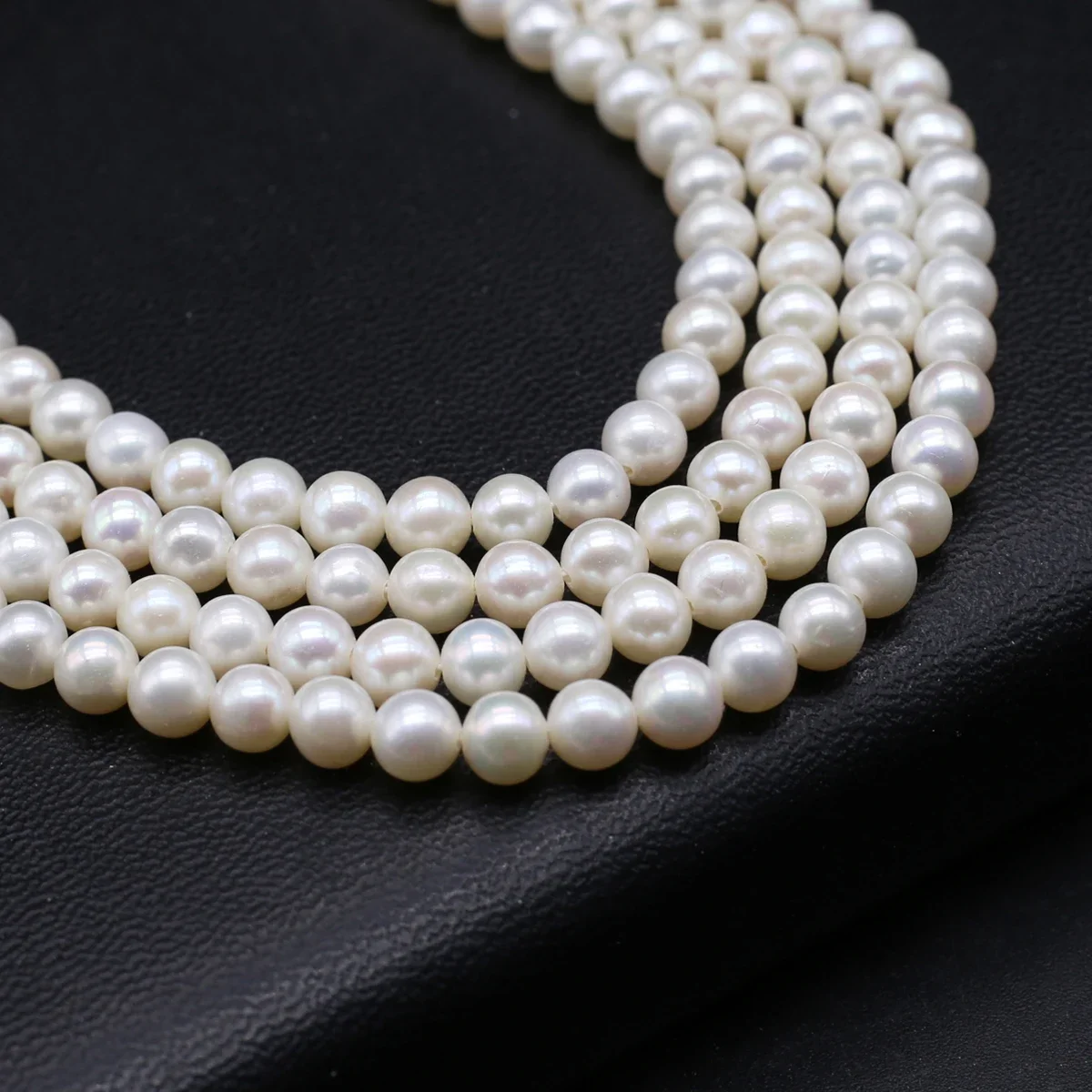 100% Natural Freshwater Culture Pearl Beads Loose Round Smooth Pearl Bead for Jewelry Making Diy Necklace Bracelet Accessory