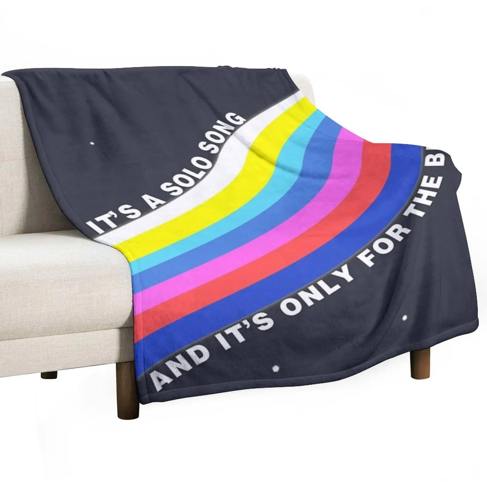 only the brave rainbow Throw Blanket Hairy Soft Big Blankets