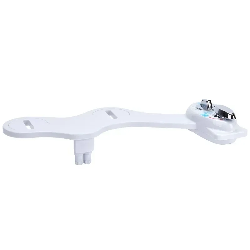 The Left Hand Bidet Non-Electric Bidet Self Cleaning Dual Nozzle (Frontal and Rear Washing) Attachment Water Bidet Toilet Seat