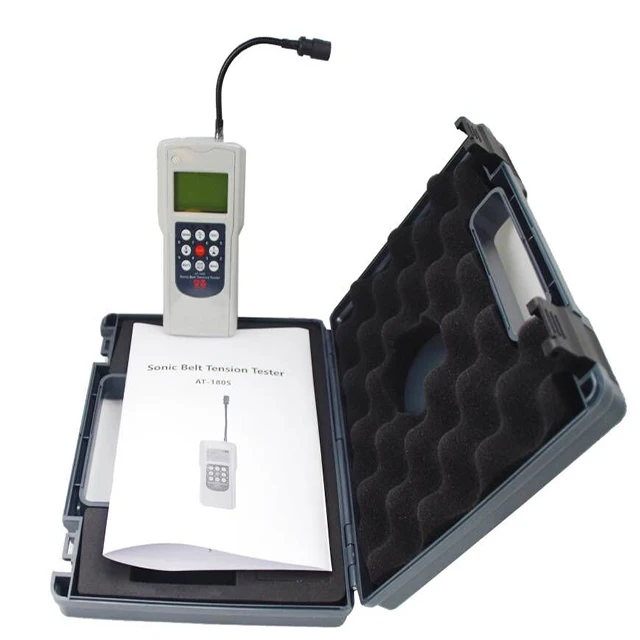 AT-180S Digital Sonic Belt Tension Tester Measuring Range 10HZ-680Hz Handheld Sonic Belt Tension Meter